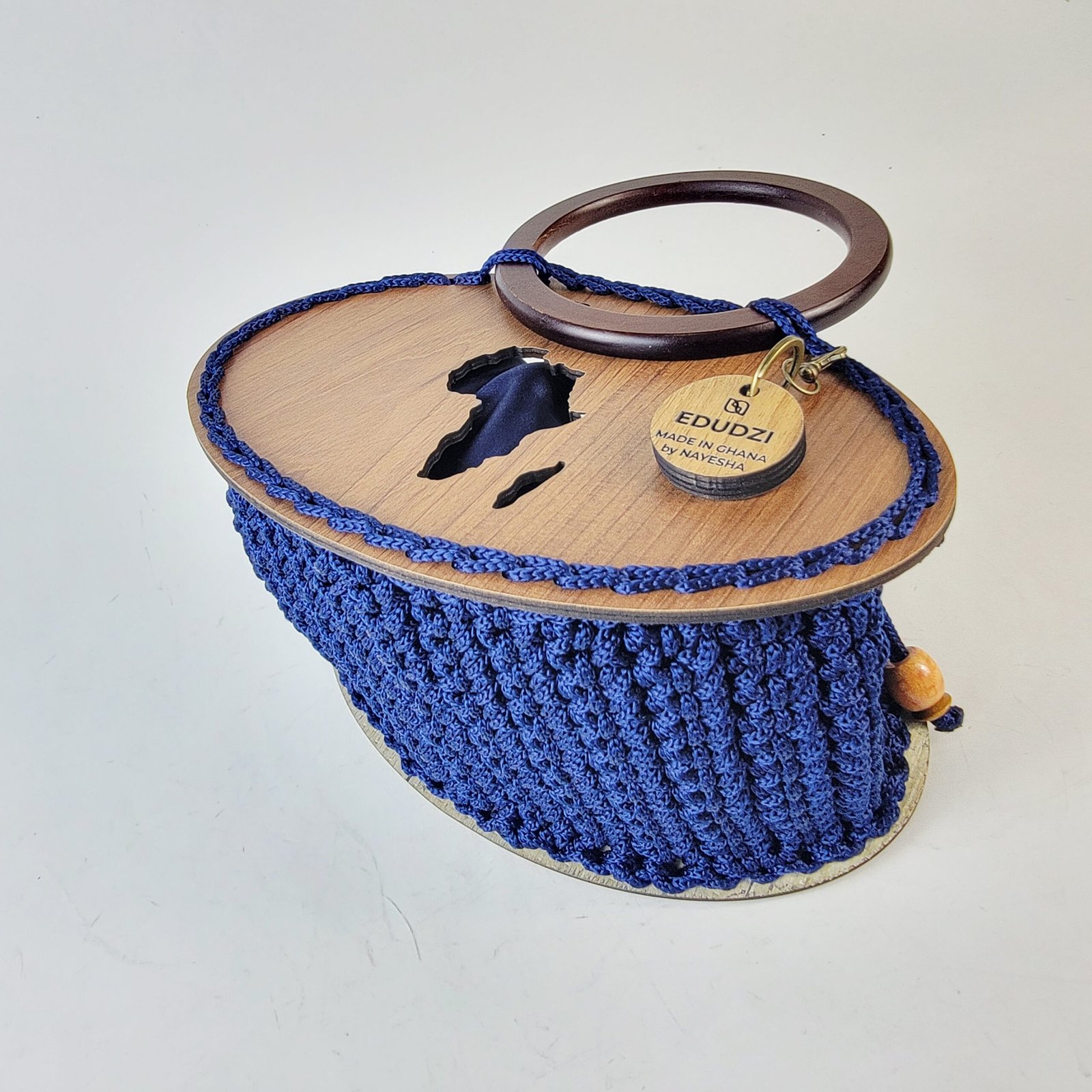 Edudzi small plate crochet handbag