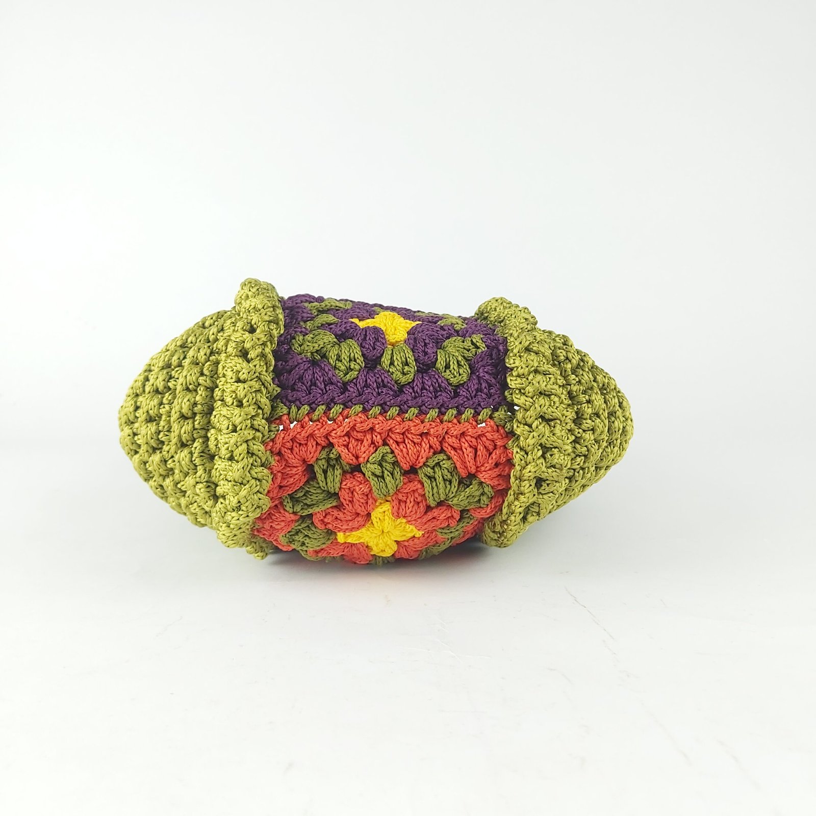 Multi-toned small Akorfa crochet handbag