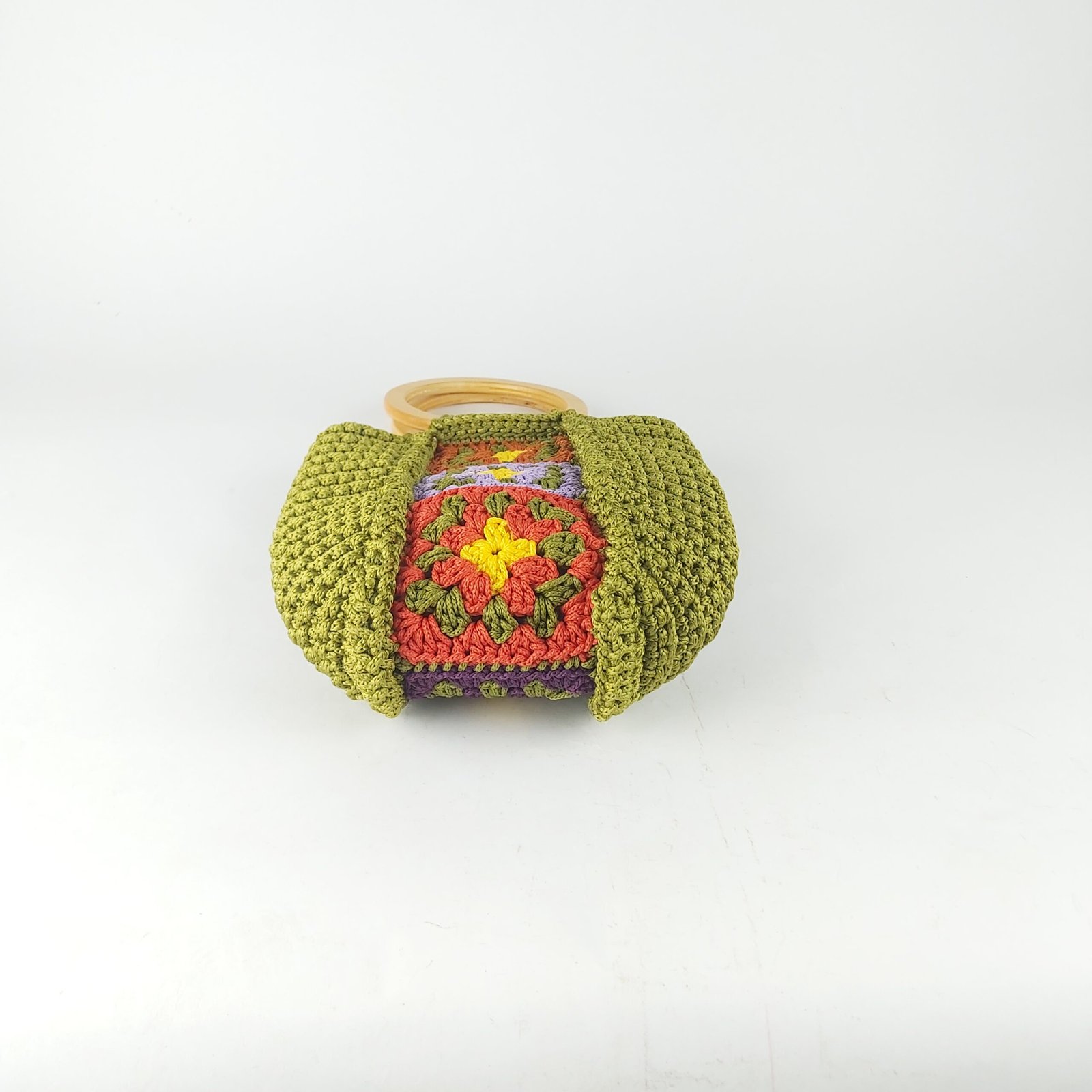 Multi-toned small Akorfa crochet handbag